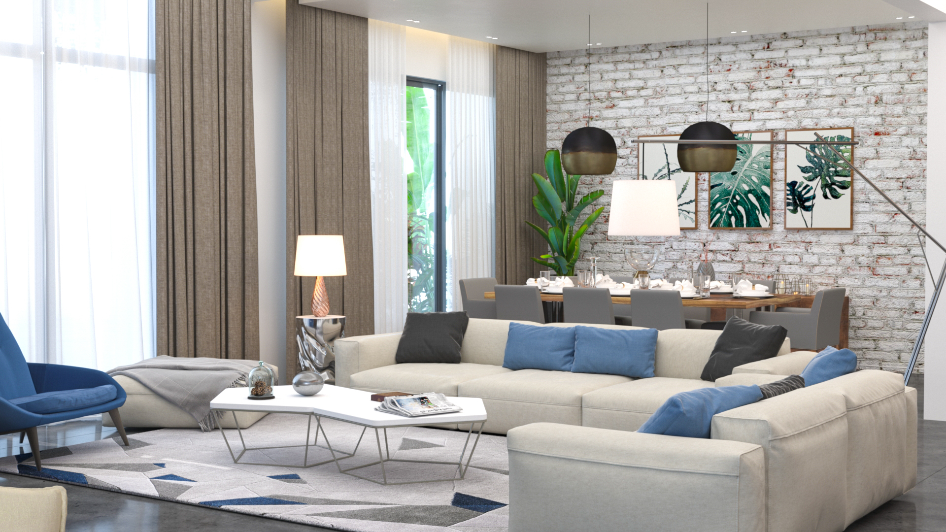 Living area Interior Design 06